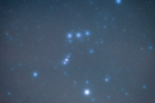 Pinwheel galaxy in the night sky shot at 600mm