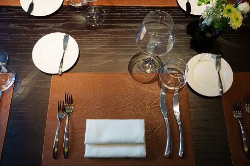 High-end western food table setting