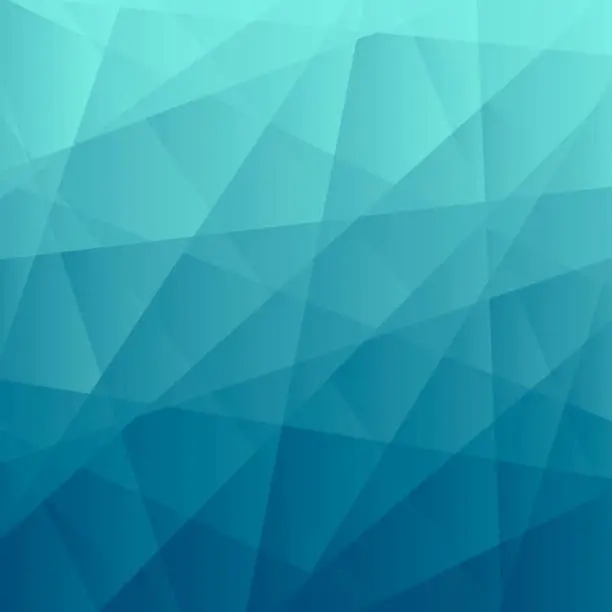 Vector illustration of Abstract geometric background - Polygonal mosaic with Blue gradient