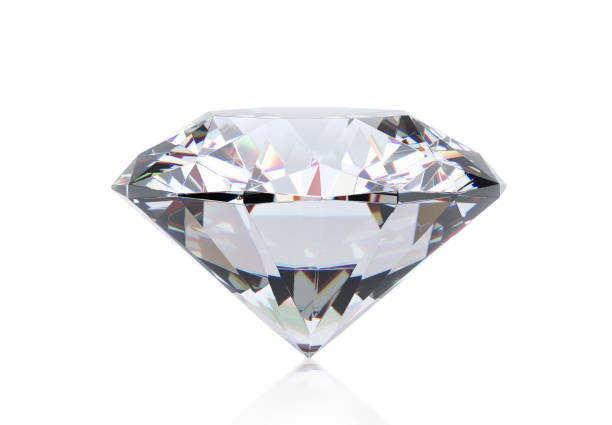 diamond on white background with high quality - diamond shaped fotos imagens e fotografias de stock