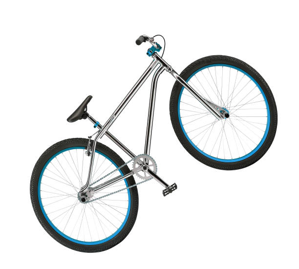 BMX  bicycle isolated on white , clipping path