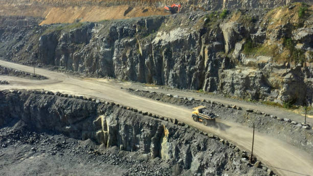 istock Extraction of granite. Open cast mine. Stone Quarrying. 1934313272