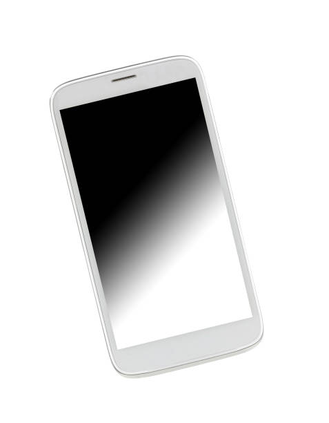 Isolated shining smartphone isolated on white background