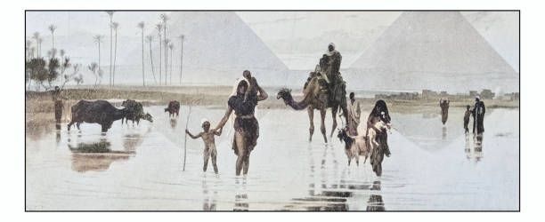 istock Antique photo of paintings: Egypt 1934347956