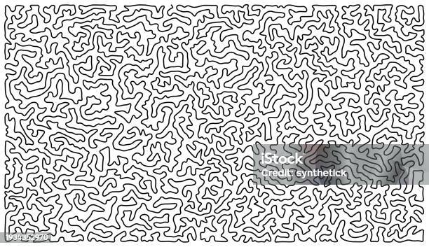 Line Squggle Pattern Line Continuous Line Abstract Squiggle Pattern Stock Illustration - Download ...