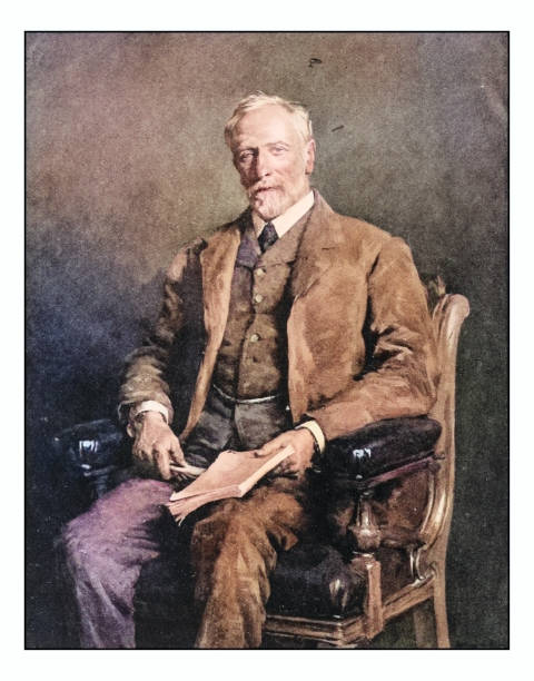 istock Antique photo of paintings: Man portrait 1934381251