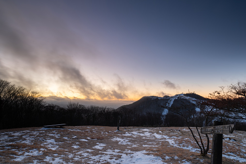 Beautiful mountain before dawn