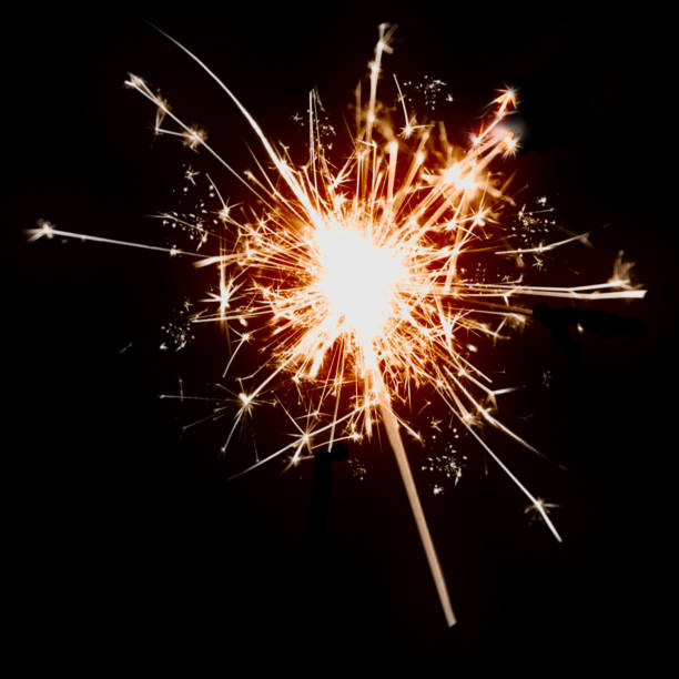sparkler on the dark background