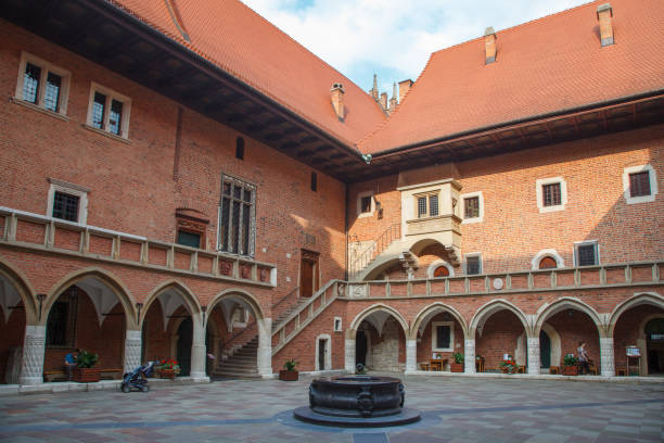 Krakow, Poland – June 16, 2013: The Jagiellonian University in Krakow, Poland, where Nicolaus Copernicus studied