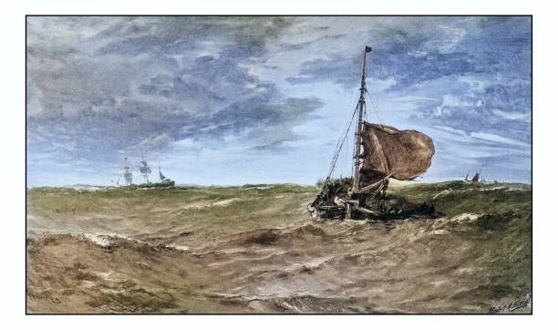istock Antique photo of paintings: Ship 1934402055