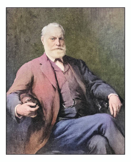 istock Antique photo of paintings: Man portrait 1934402585