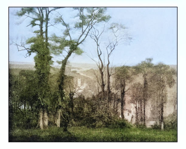 istock Antique photo of paintings: Landscape 1934412186