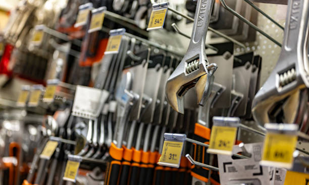 istock Tools put up for sale in a hardware store 1934412746