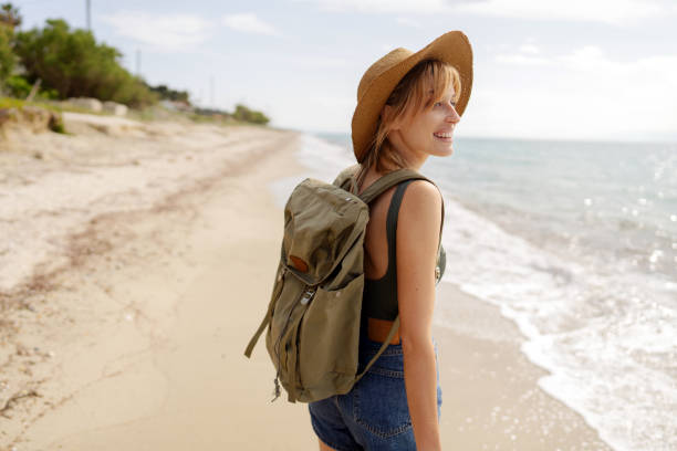 Looking for a perfect spot at the beach