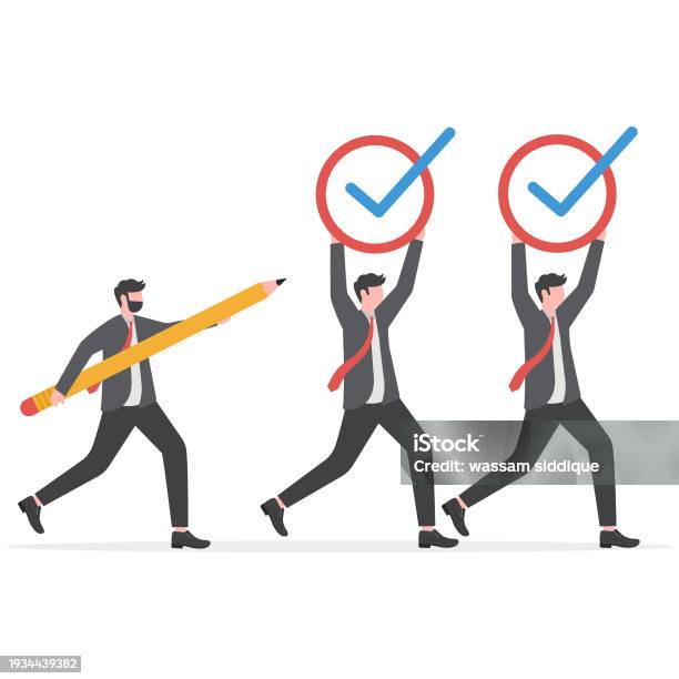 Checklist Or Check Mark For Task Completion Survey Or Questionnaire ...