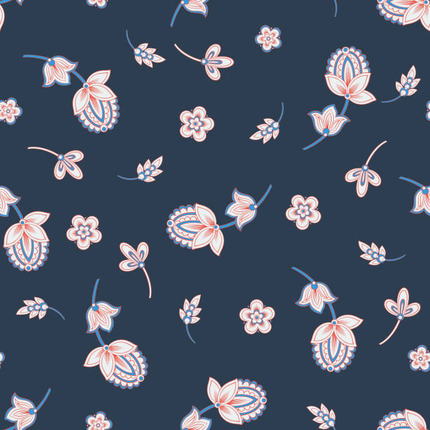 floral background. seamless vector pattern - 5079 stock illustrations