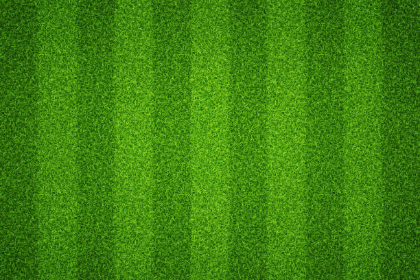 istock Background football field with striped green grass 1934465862