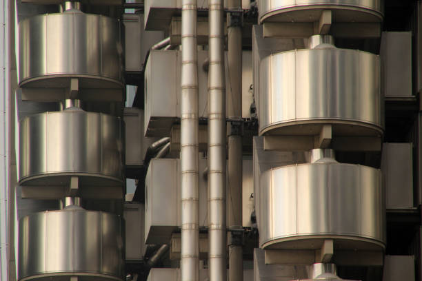 Reflection of Lloyds Building City of London Landmark Building Polaroid