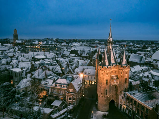 istock Zwolle Sassenpoort old gate during a cold winter morning 1934479936