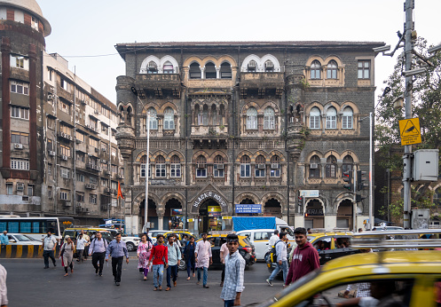 Mumbai, Maharashtra, India, 1st of January 2024, Classic architecture of Mumbai,