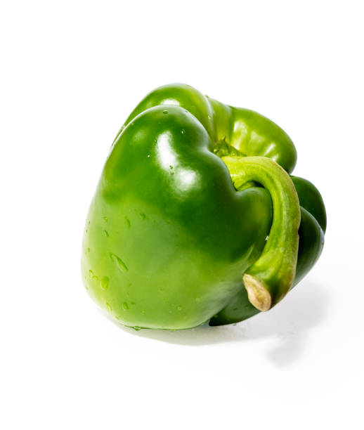 istock Green pepper on the white background 1934520429