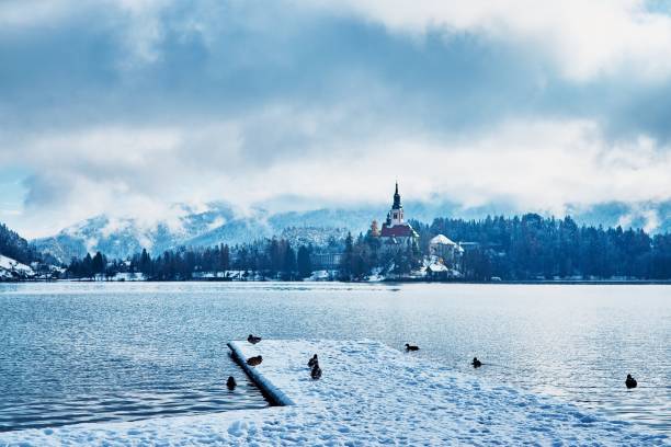 istock lake bled view on island with a church 1934539852