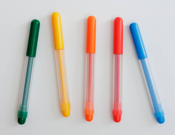 istock close up of colorful markers on white table 1934542105