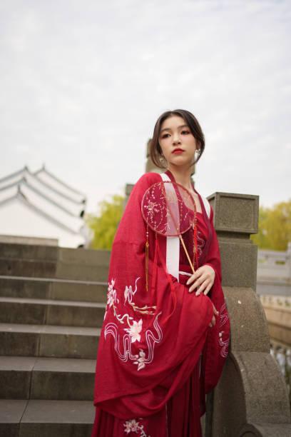 istock Female tourists experiencing Hanfu 1934614817