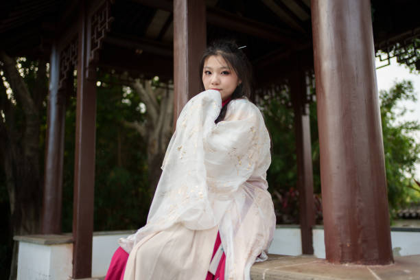 istock young woman wearing white hanfu 1934620983