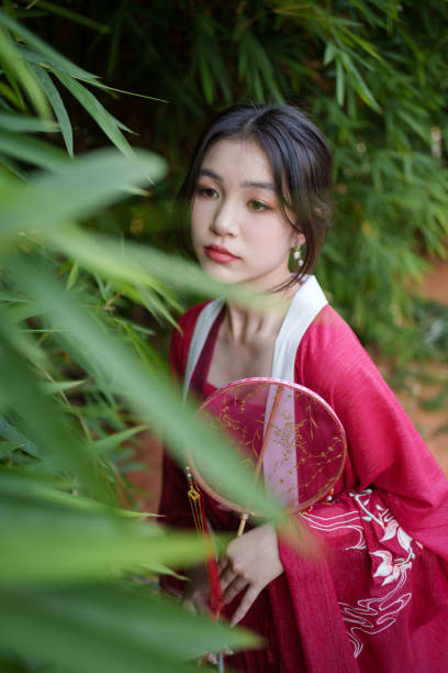 istock young woman wearing red hanfu 1934628238