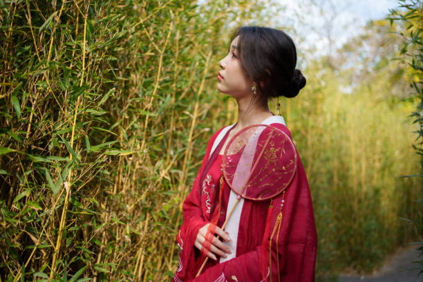 istock A woman in Hanfu in the bamboo forest 1934631498