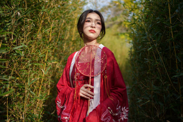 istock Woman in Hanfu in the bamboo forest 1934632588