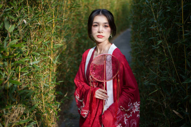 istock Woman in Hanfu in the bamboo forest 1934632590