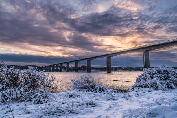 Autobahnbrücke Vejle Fjord, Dänemark – Foto