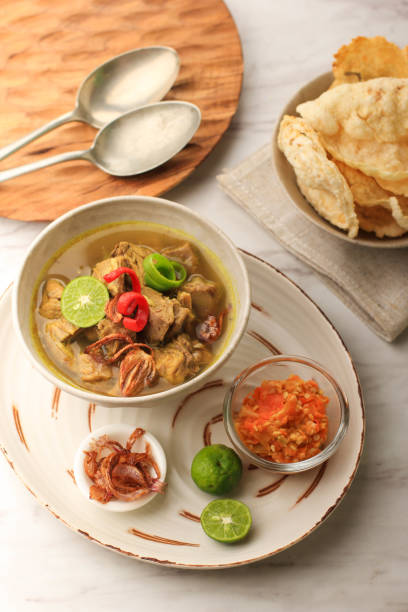 istock Soto Sapi or Soto Daging, is an Indonesian Special Soup. This Dish Made from Beef Broth with Meat Cutlet. Popular Menu for Idul Adha 1934736079