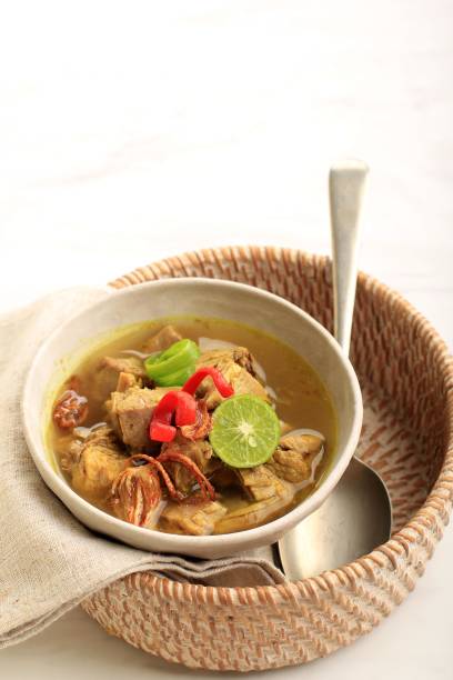 istock Selective Focus Soto Sapi or Soto Daging, is an Indonesian Special Soup. This Dish Made from Beef Broth with Meat Cutlet. Popular Menu for Idul Adha or Daily 1934737688