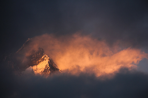 Sunset at Dingboche, Nepal