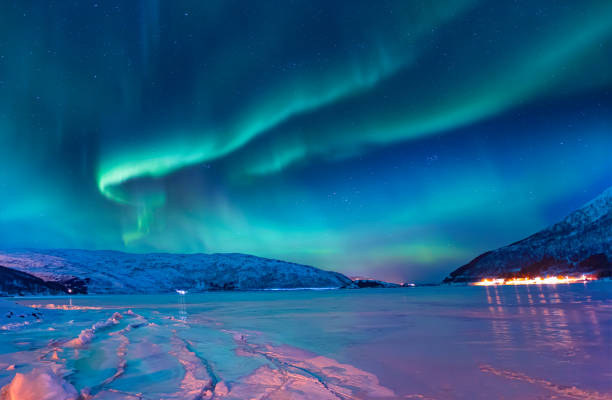 istock Northern lights or Aurora borealis in the sky over Tromso, Norway 1934778499