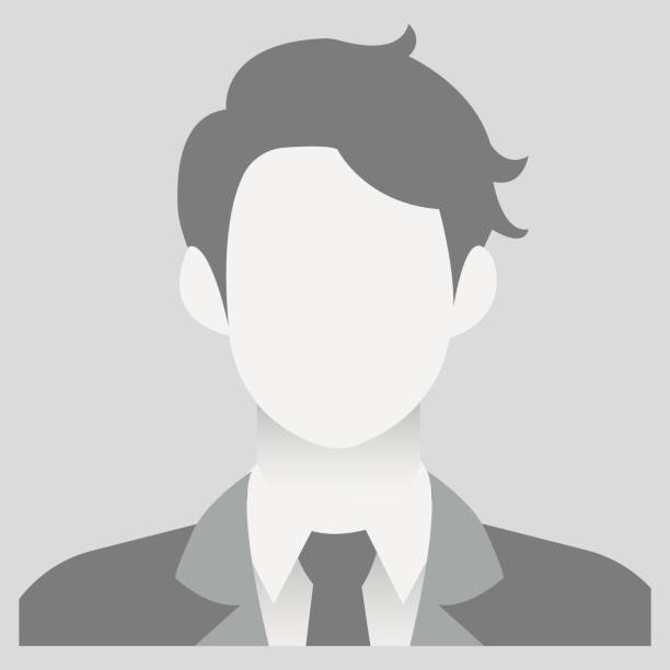man empty avatar (casual and business style). vector photo placeholder for social networks, resumes, forums and dating sites. male and female "no photo" images for unfilled user profile - yakın çekim portre stock illustrations