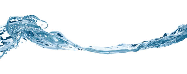 istock Water wave isolated on white background close-up, clean drinking water concept 1934807935