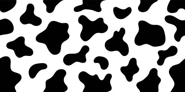 Vector illustration of vector image of a cow pattern