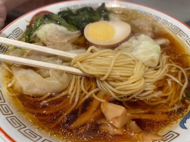istock Soy sauce flavored wonton noodles 1934859314