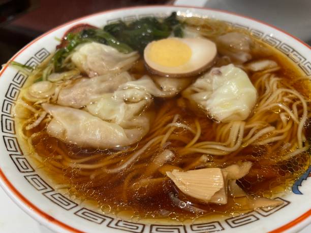 istock Soy sauce flavored wonton noodles 1934859320