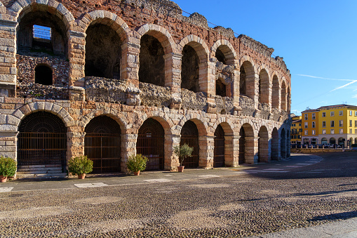Verona Arena is a Roman amphitheatre in Piazza Bra in Verona, Italy built in 30 AD