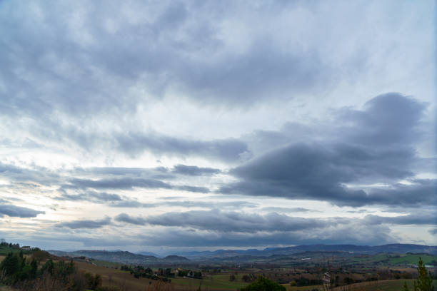 istock cool blue panoramic cloudscape evening morning view over valleys and distant horizons 1934871881