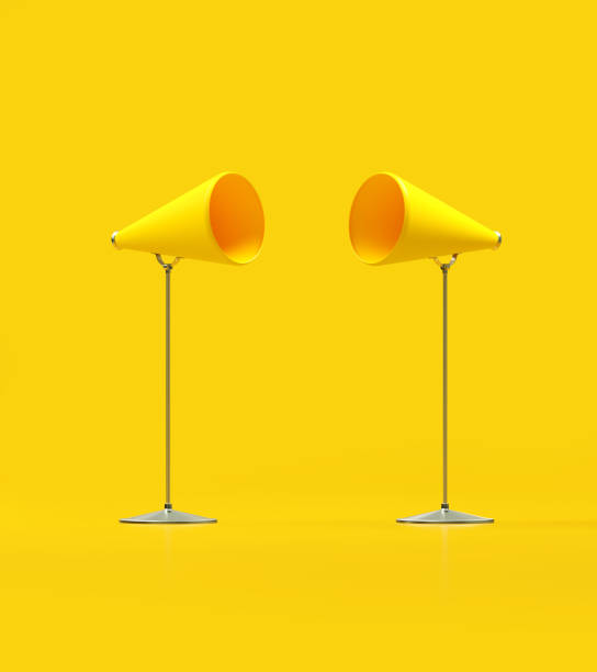 istock Yellow Megaphones On Yellow Background 1934878828