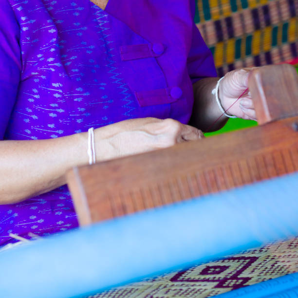 istock Thai mature woman at loom 1934918695