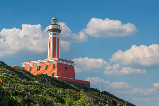 The Faro Lighthouse in Capri, Italy.