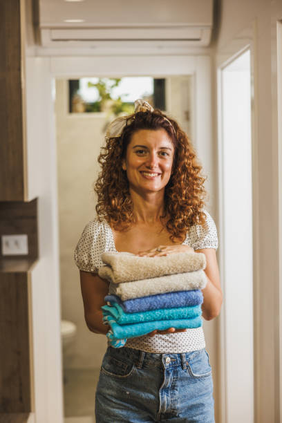 istock Mission Accomplished, Fresh And Clean Towels 1934960344