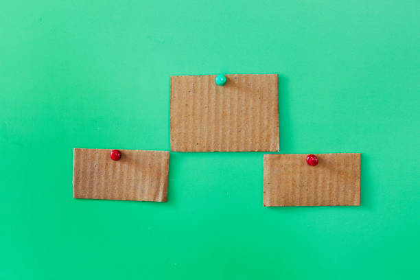 Pinned brown sticky note sticker